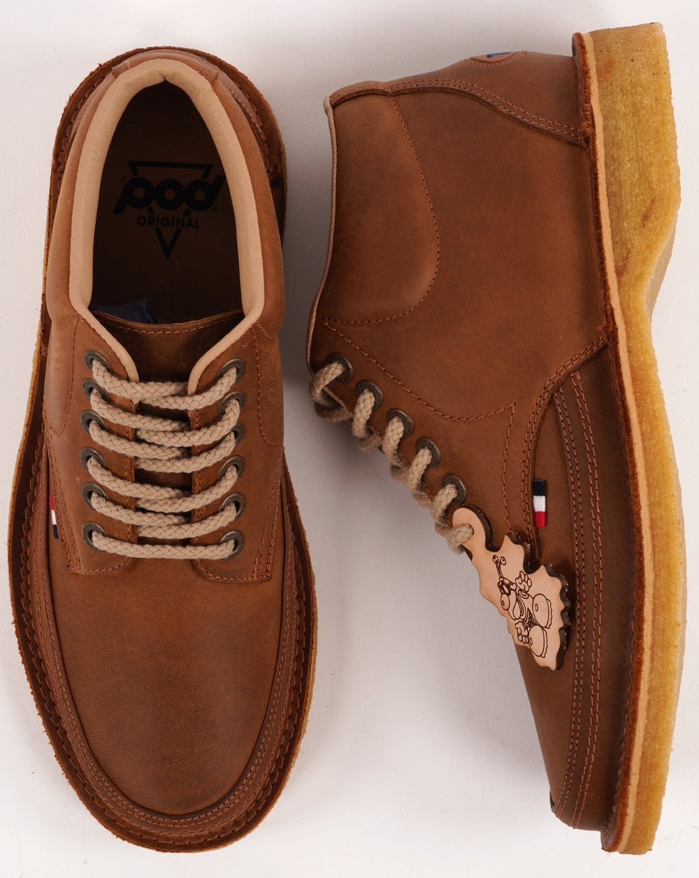 Pod Marvin Oil Leather Boot Chestnut