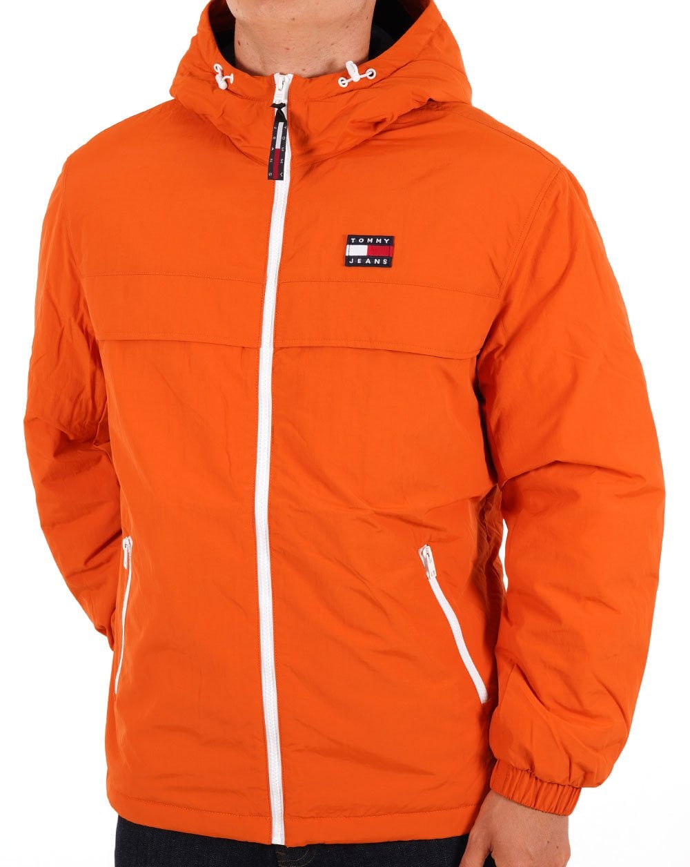 Tommy Jeans Chicago Padded Windbreaker Orange