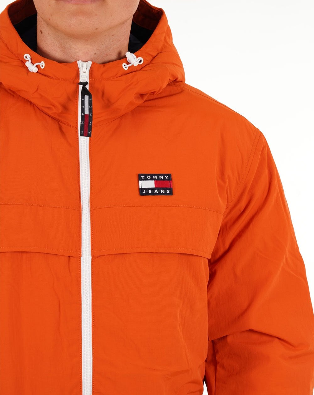 Tommy Jeans Chicago Padded Windbreaker Orange