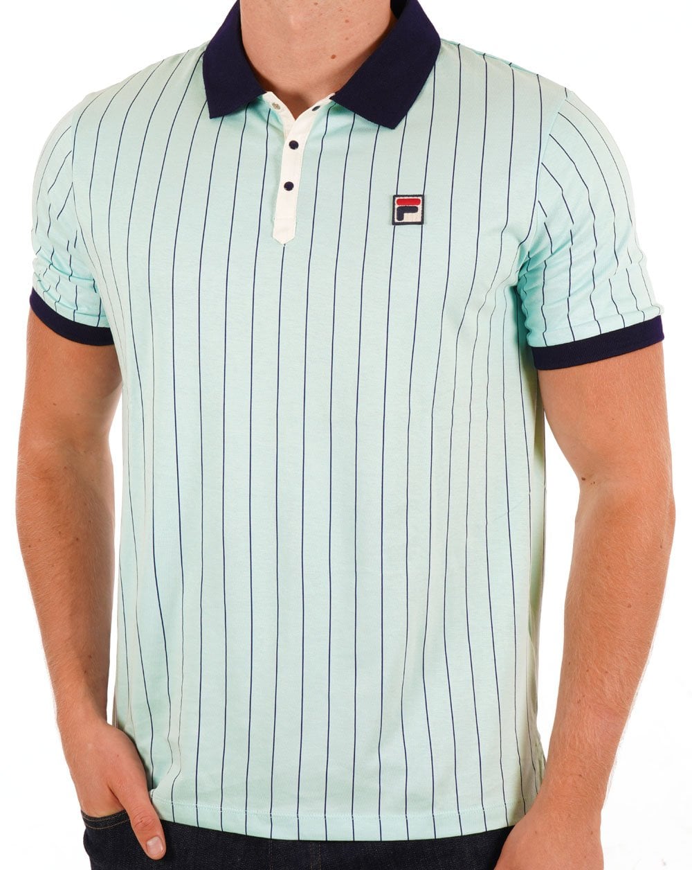Fila Vintage BB1 Polo Shirt Pastel Turquoise