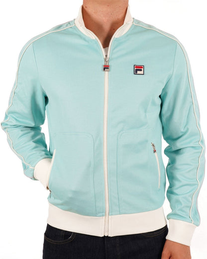 Fila Vintage Fitz Piped Track Top Pastel Turquoise