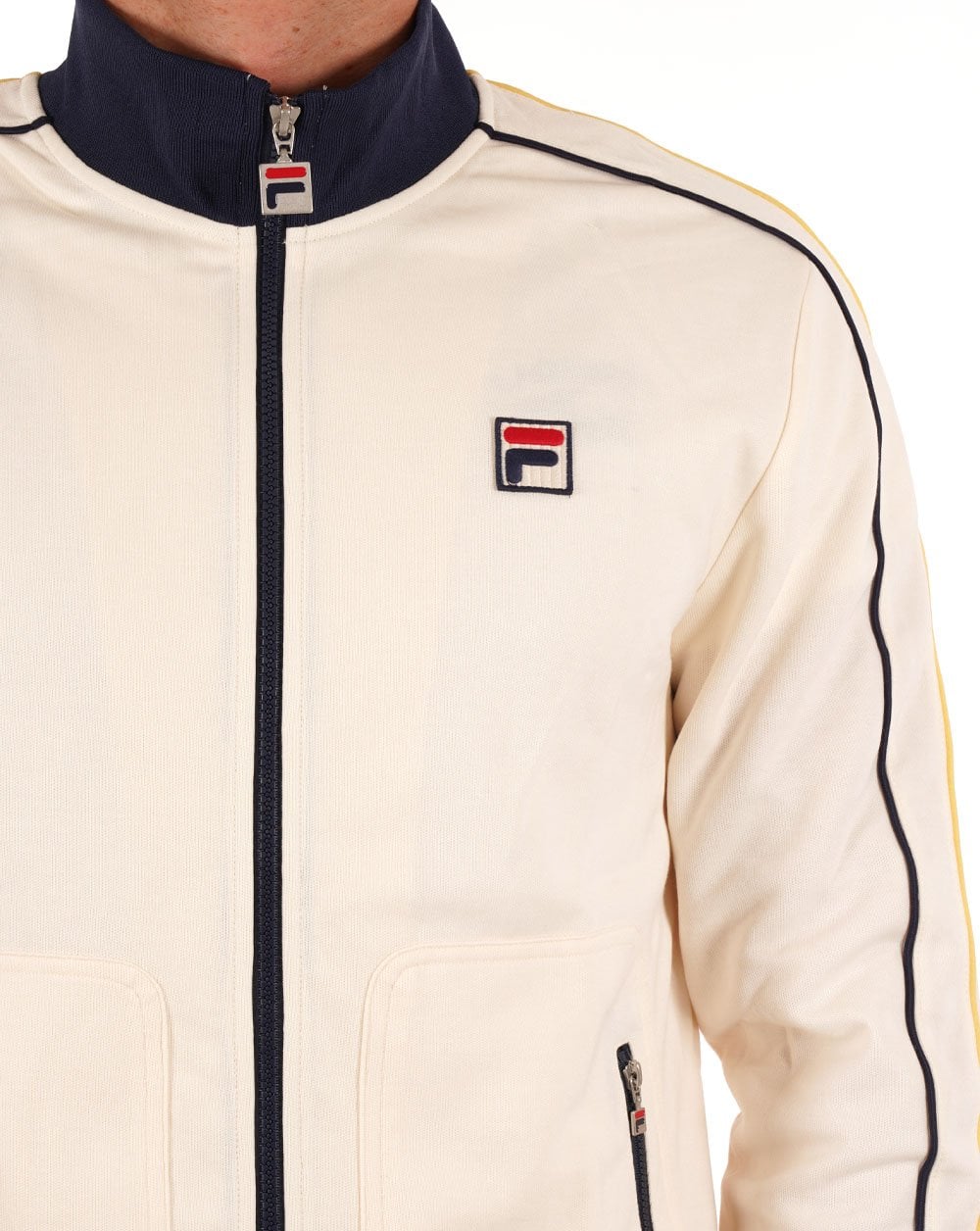 Fila Vintage Fitz Piped Track Top Gardenia