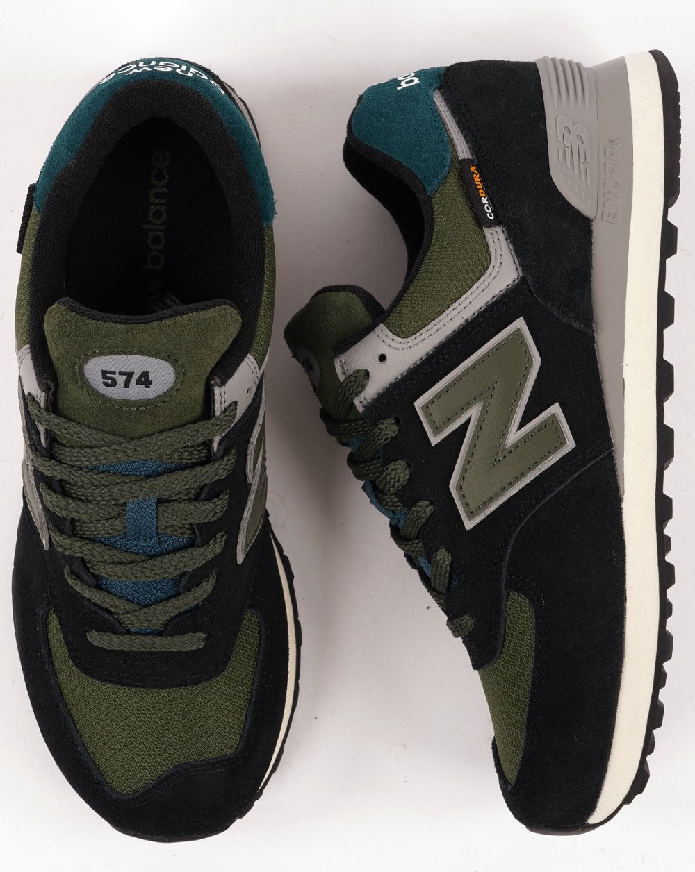 New Balance 574 Trainer Navy/Green