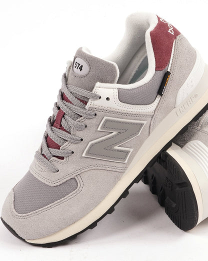 New Balance 574 Trainer White/Grey/Red