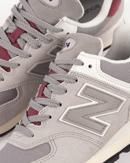 New Balance 574 Trainer White/Grey/Red