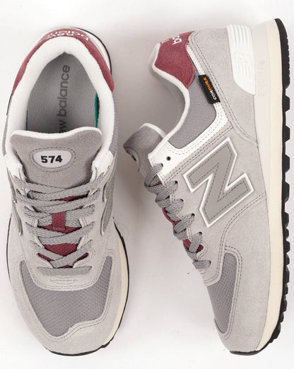 New Balance 574 Trainer White/Grey/Red