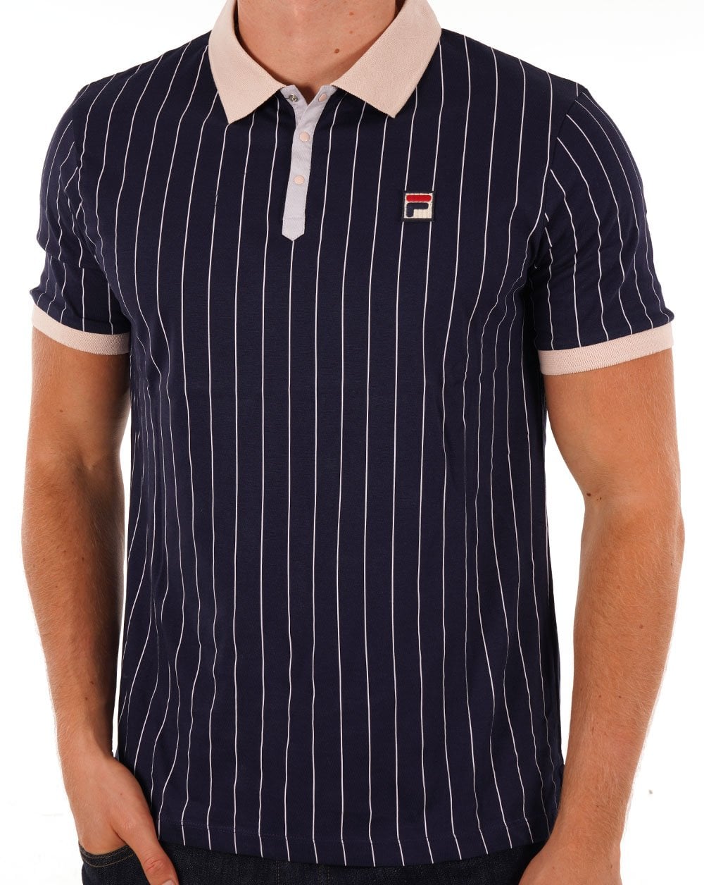 Fila Vintage BB1 Polo Shirt Navy