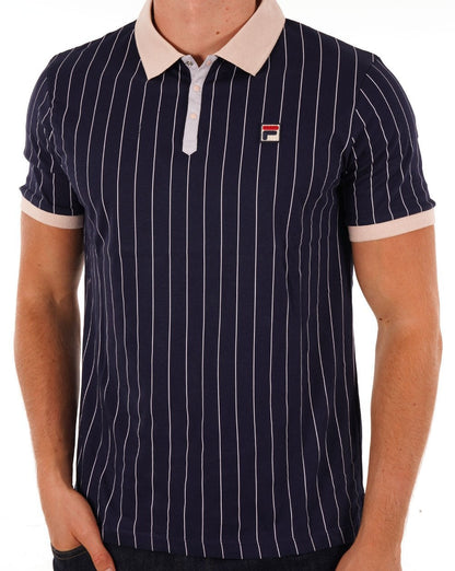 Fila Vintage BB1 Polo Shirt Navy
