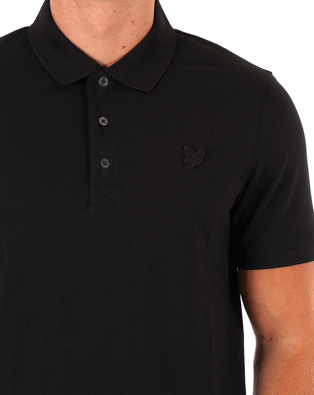 Lyle & Scott Tonal Polo Shirt Jet Black