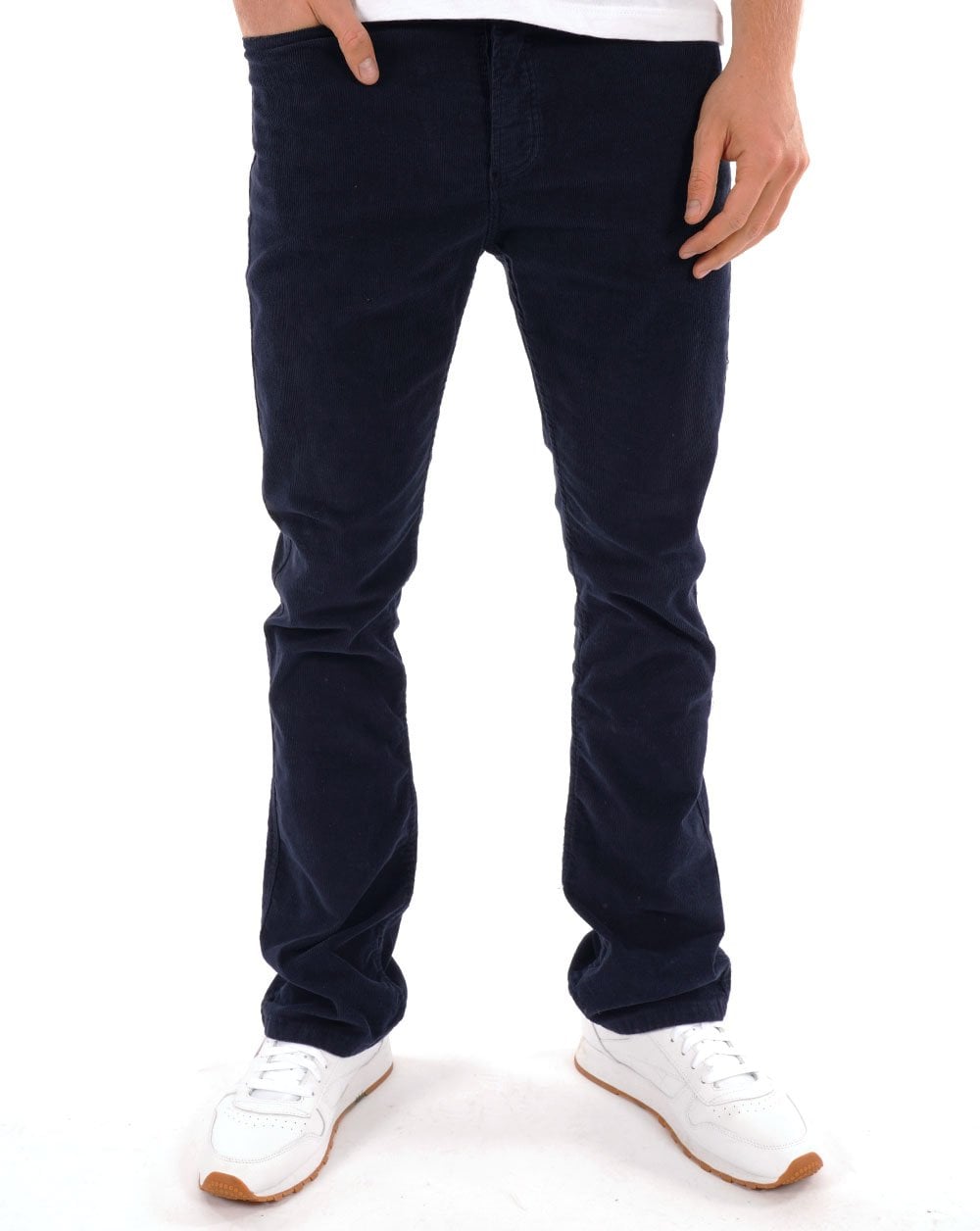 Lois Bootcut Needle Cord Navy