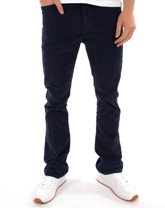 Lois Bootcut Needle Cord Navy