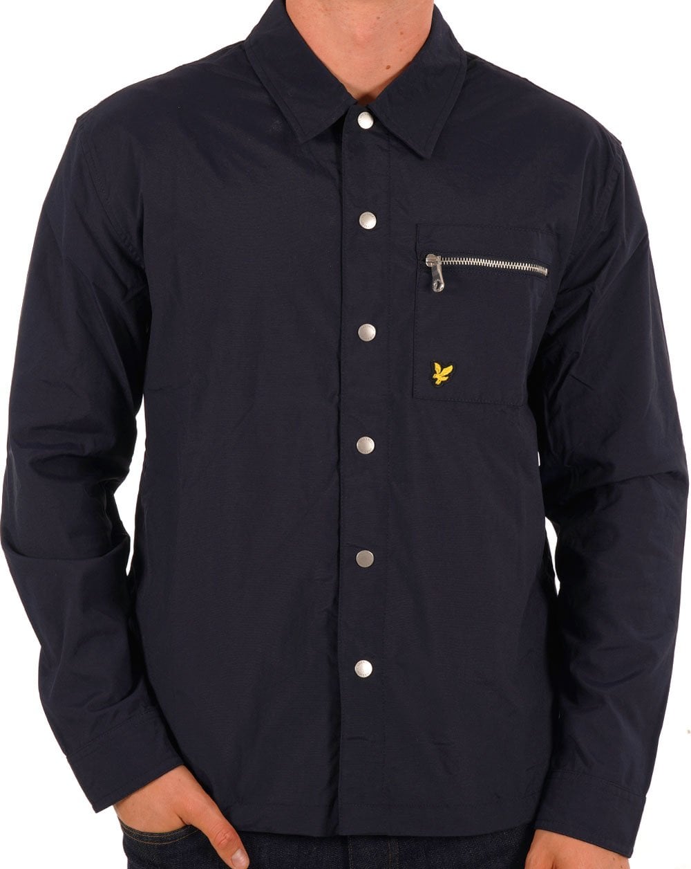 Lyle & Scott Nylon Overshirt Dark Navy