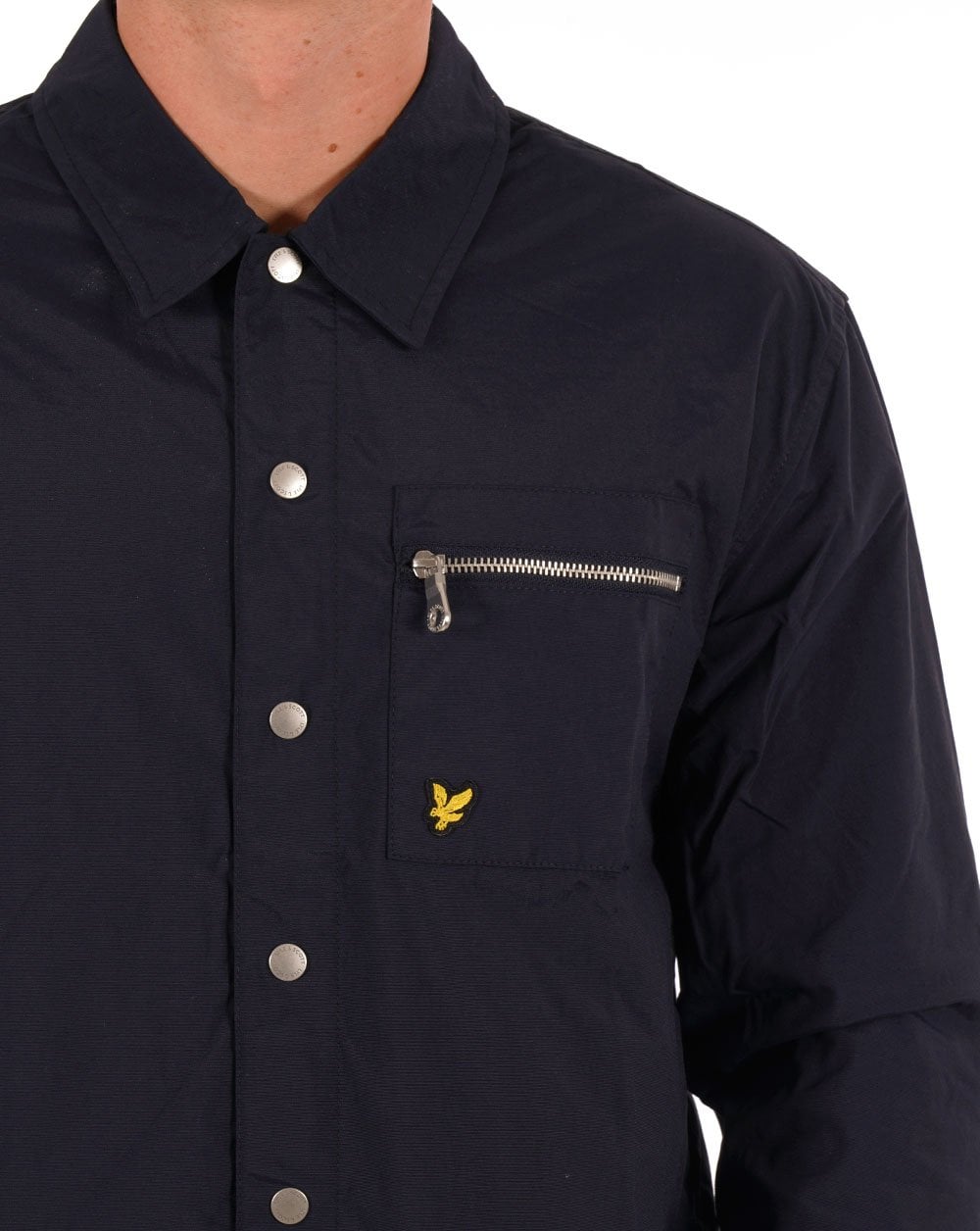 Lyle & Scott Nylon Overshirt Dark Navy