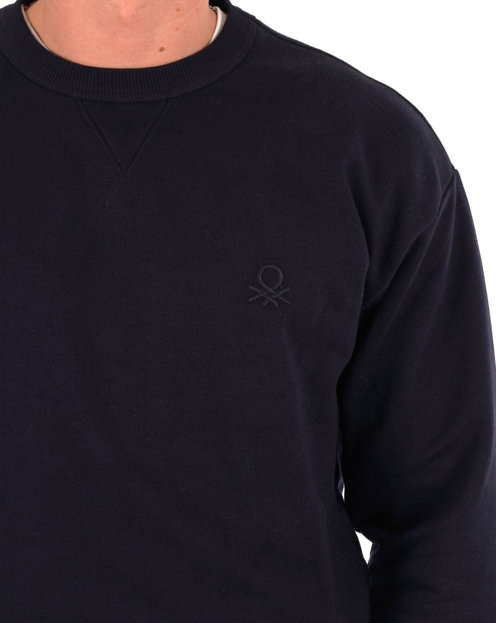 Benetton Emb Logo Sweatshirt Navy