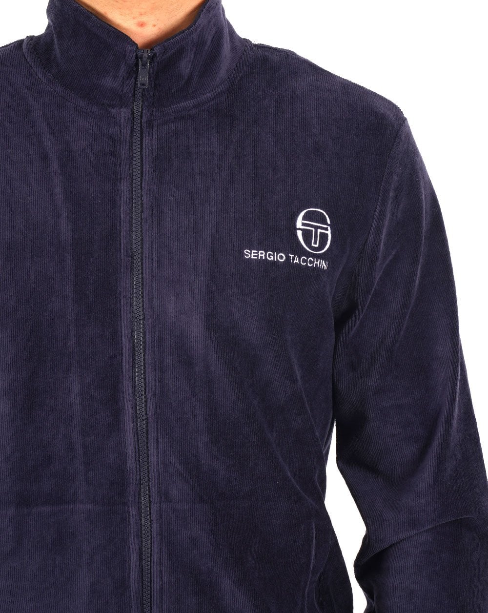 Sergio Tacchini Textured rib Velour Track Navy