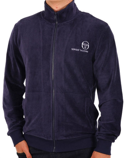 Sergio Tacchini Textured rib Velour Track Navy