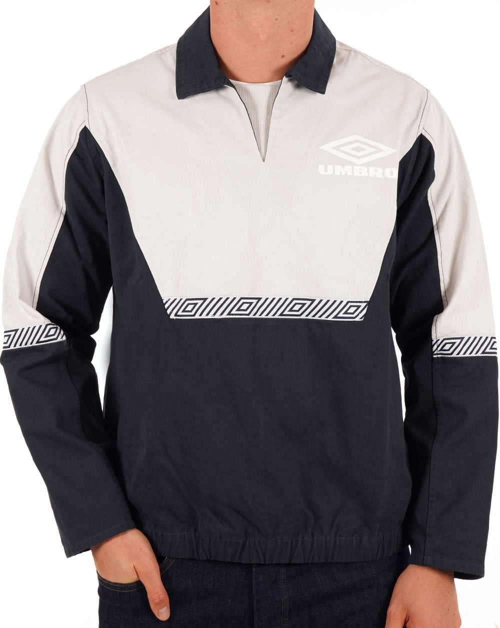 Umbro Drill Training Top Nimbus Cloud/Collegiate Blue
