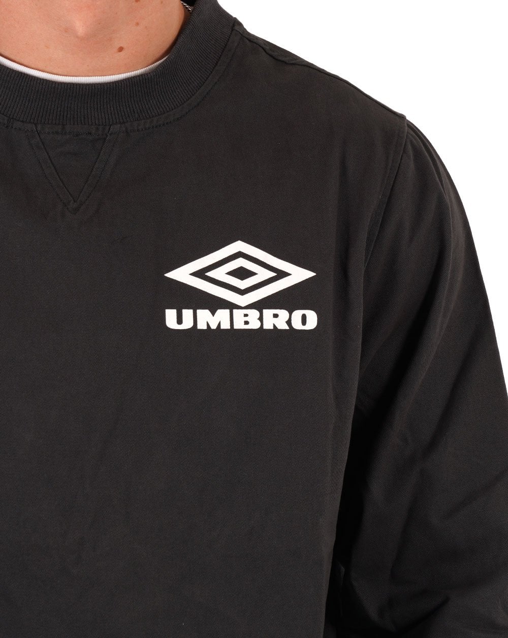 Umbro Drill Crew Sweat Dark Grey