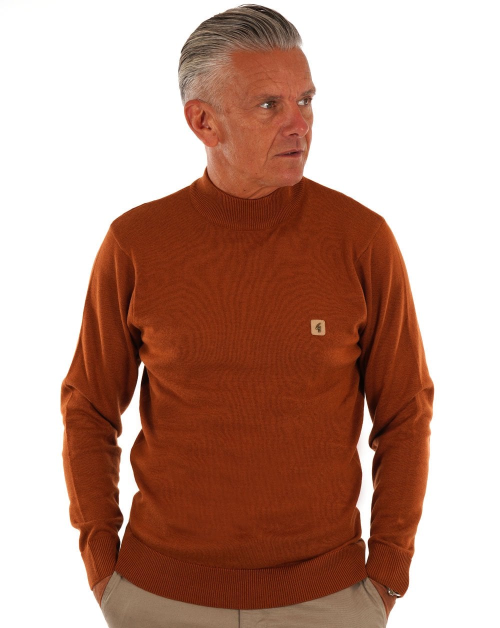 Gabicci Vintage Duke Turtle Neck Toffee