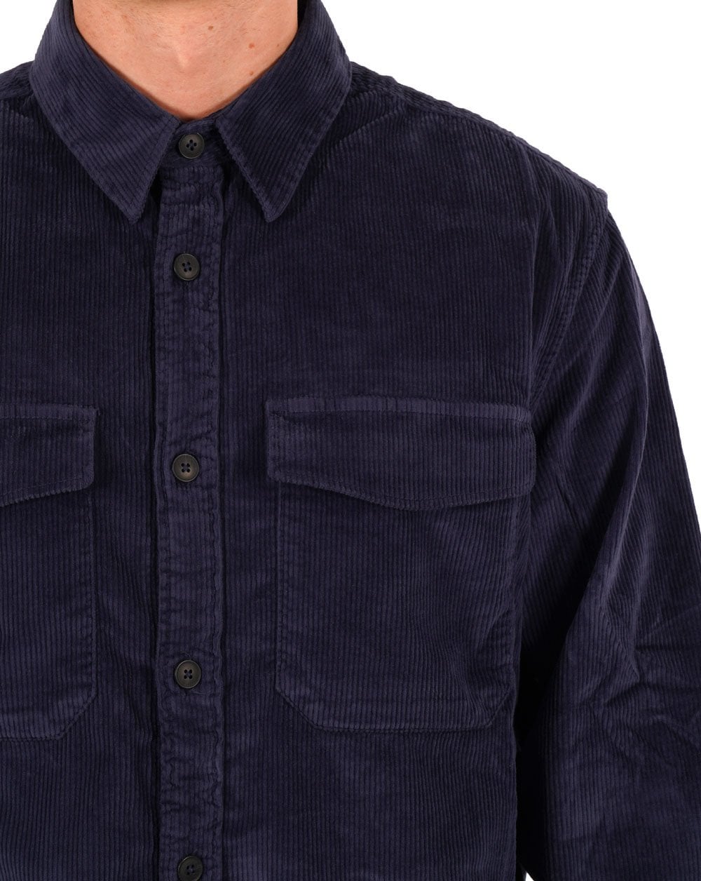 Benetton Cord Overshirt Navy