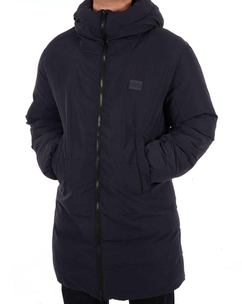 Benetton Longline Padded Jacket Navy