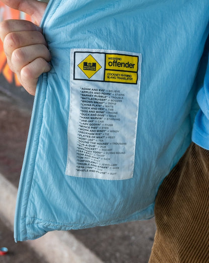 Weekend Offender Padded Technician Jacket Sky Blue
