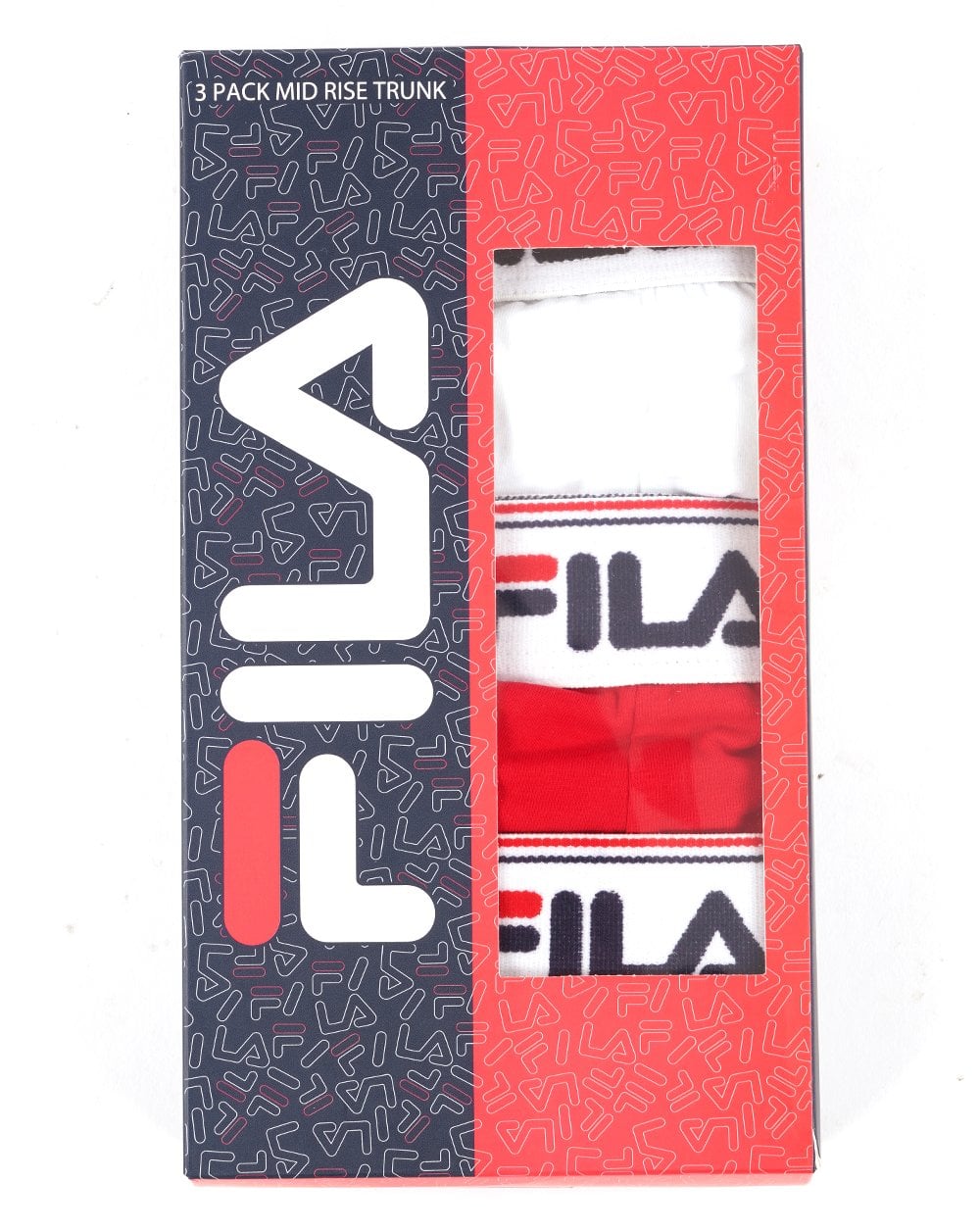 Fila Vintage Tristan Triple Pack Boxers Navy/Red/White