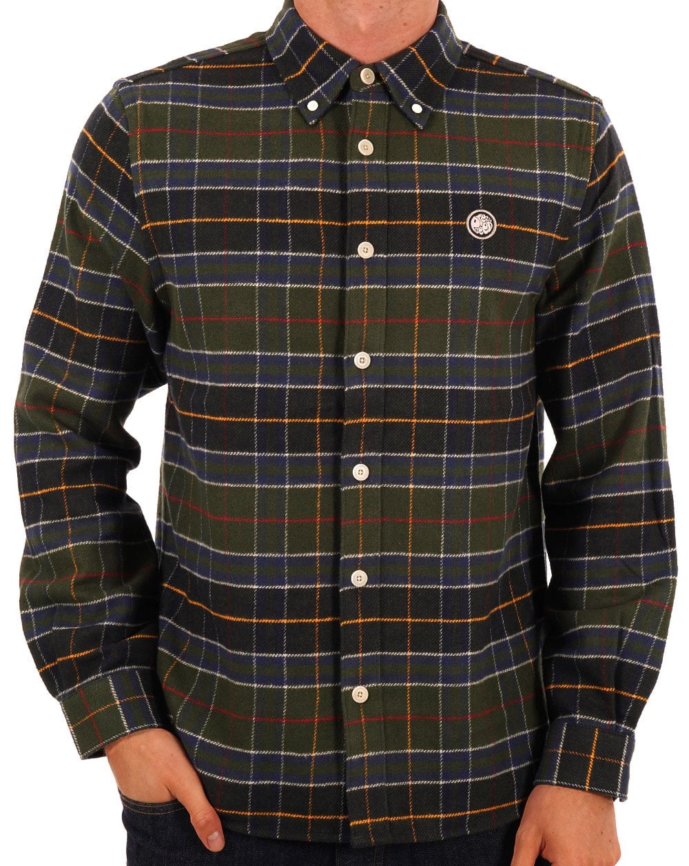 Pretty Green Thomas Check Flannel Shirt Green