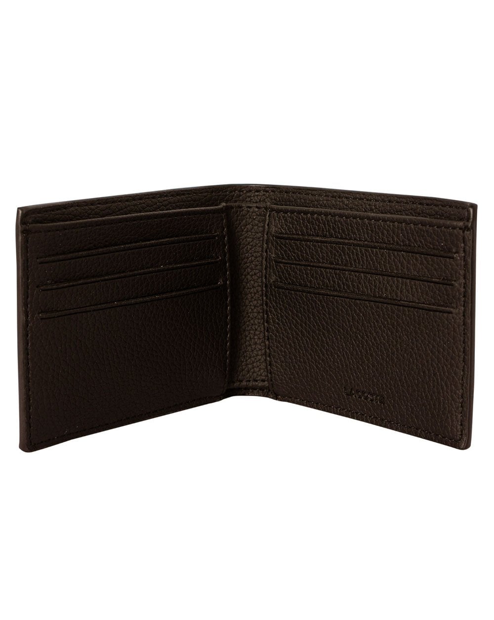 Lacoste Billfold Wallet Gift Box Brown