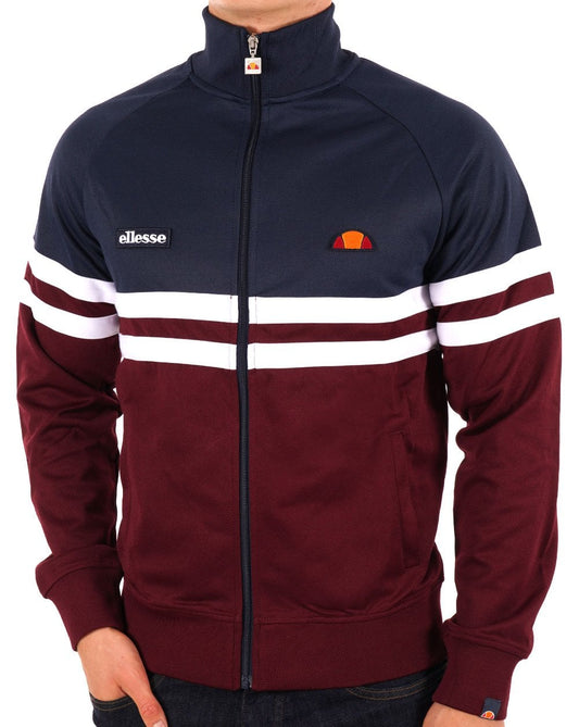 Ellesse Ellesse Rimini Track Top Navy/Burgundy