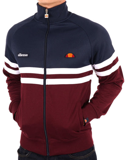 Ellesse Rimini Track Top Navy/Burgundy