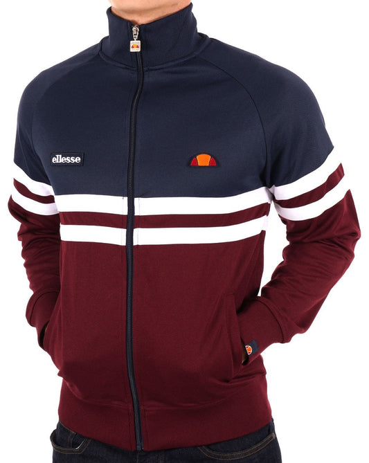Ellesse Ellesse Rimini Track Top Navy/Burgundy