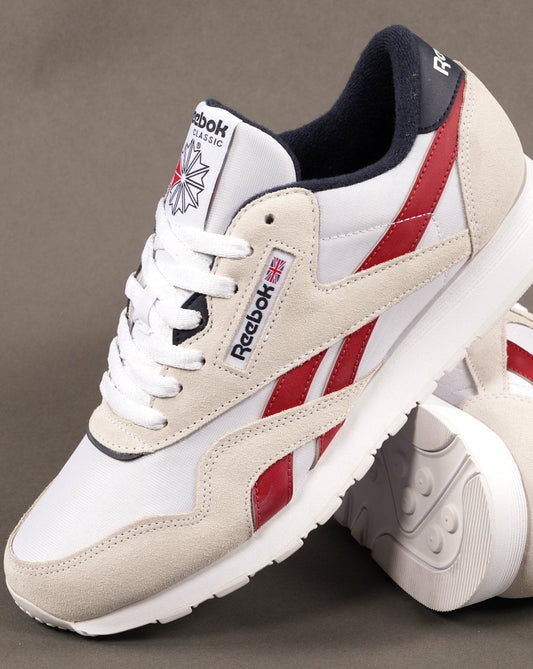 Reebok Reebok Classic Nylon Trainers White Red Navy