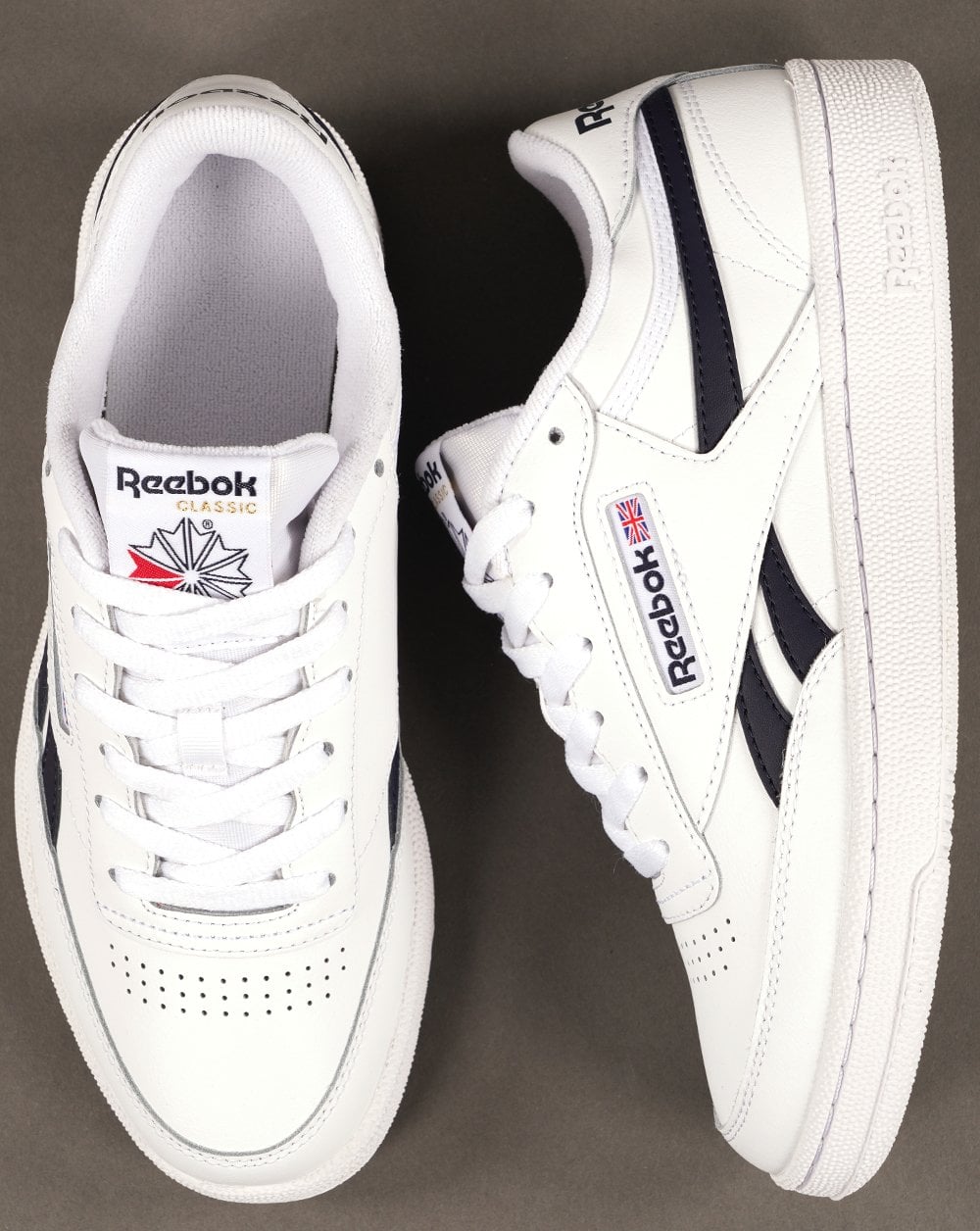 Reebok Club C Revenge Trainers White/Navy