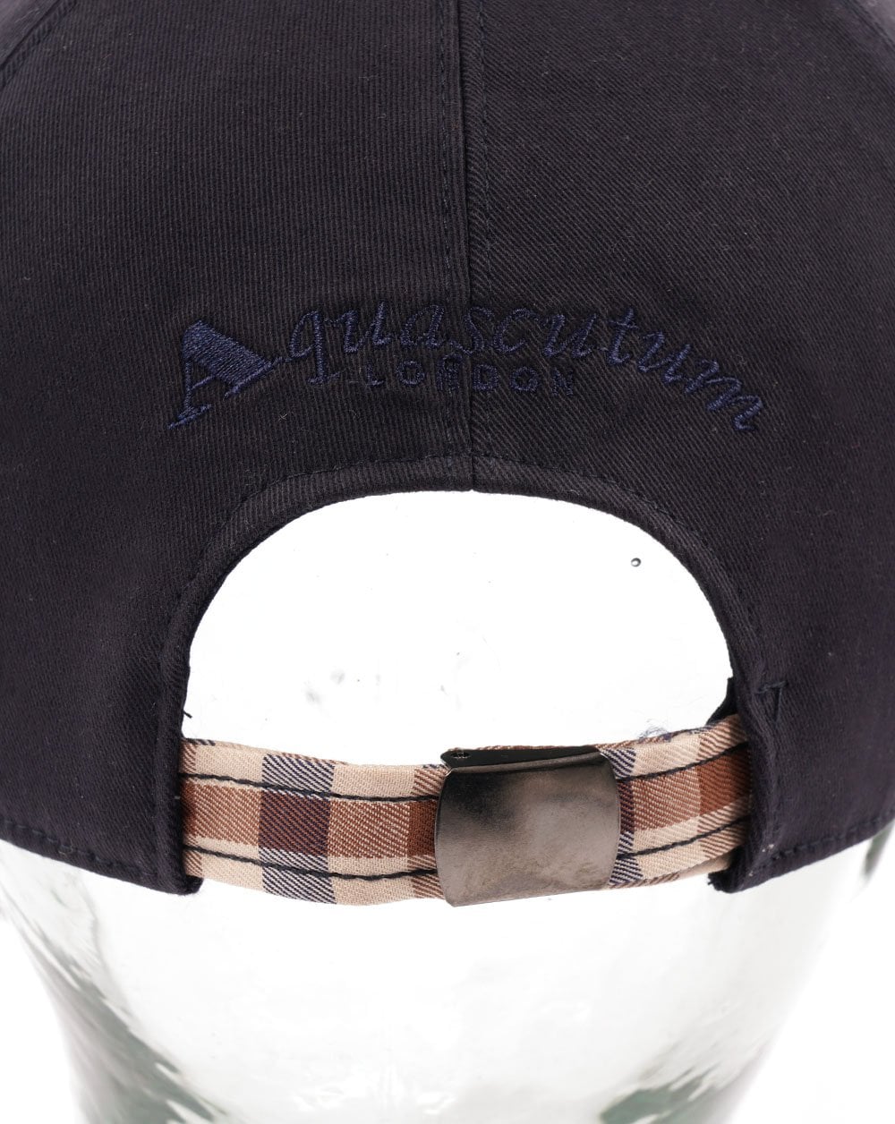 Aquascutum Kiril Cap Navy Check