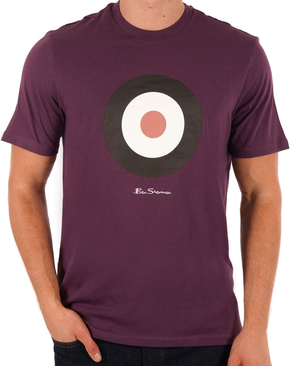Ben Sherman Signature Target T-shirt Plum