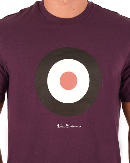 Ben Sherman Signature Target T-shirt Plum