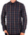 Ben Sherman Linear Check Shirt Dark Navy