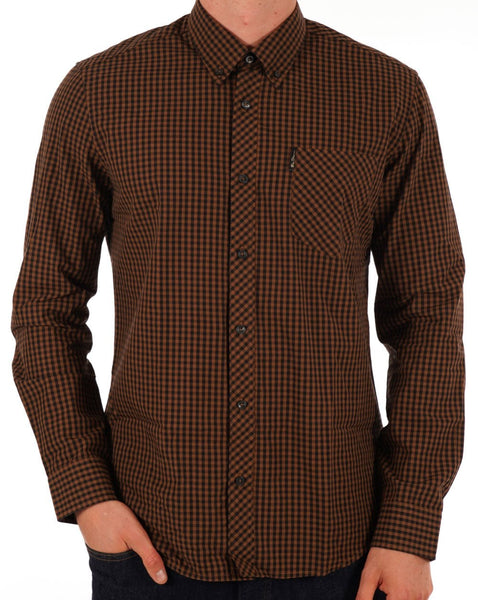 Ben Sherman Signature Gingham Shirt Black