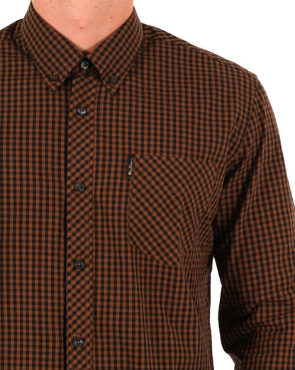 Ben Sherman Signature Gingham Shirt Black