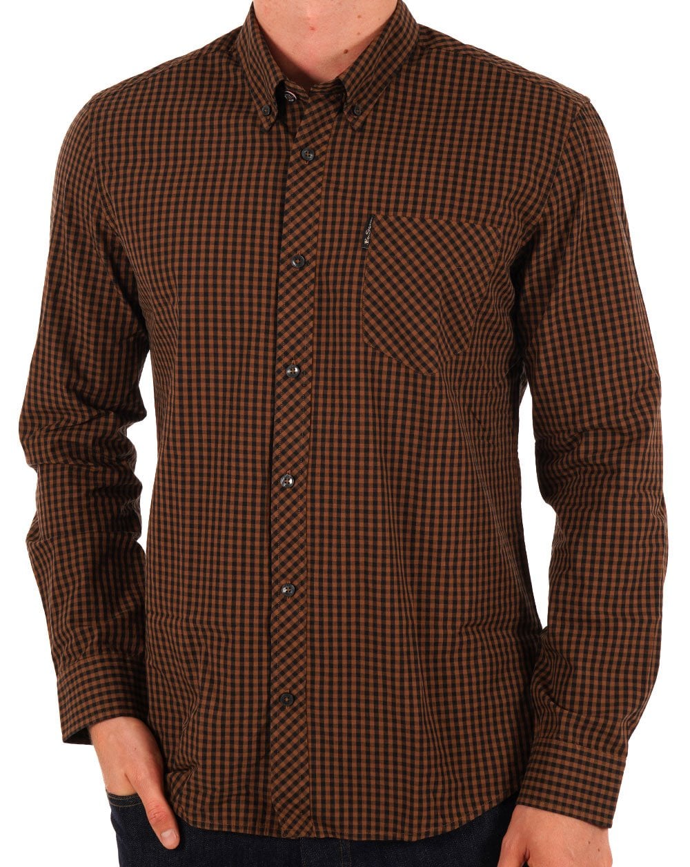 Ben Sherman Signature Gingham Shirt Black