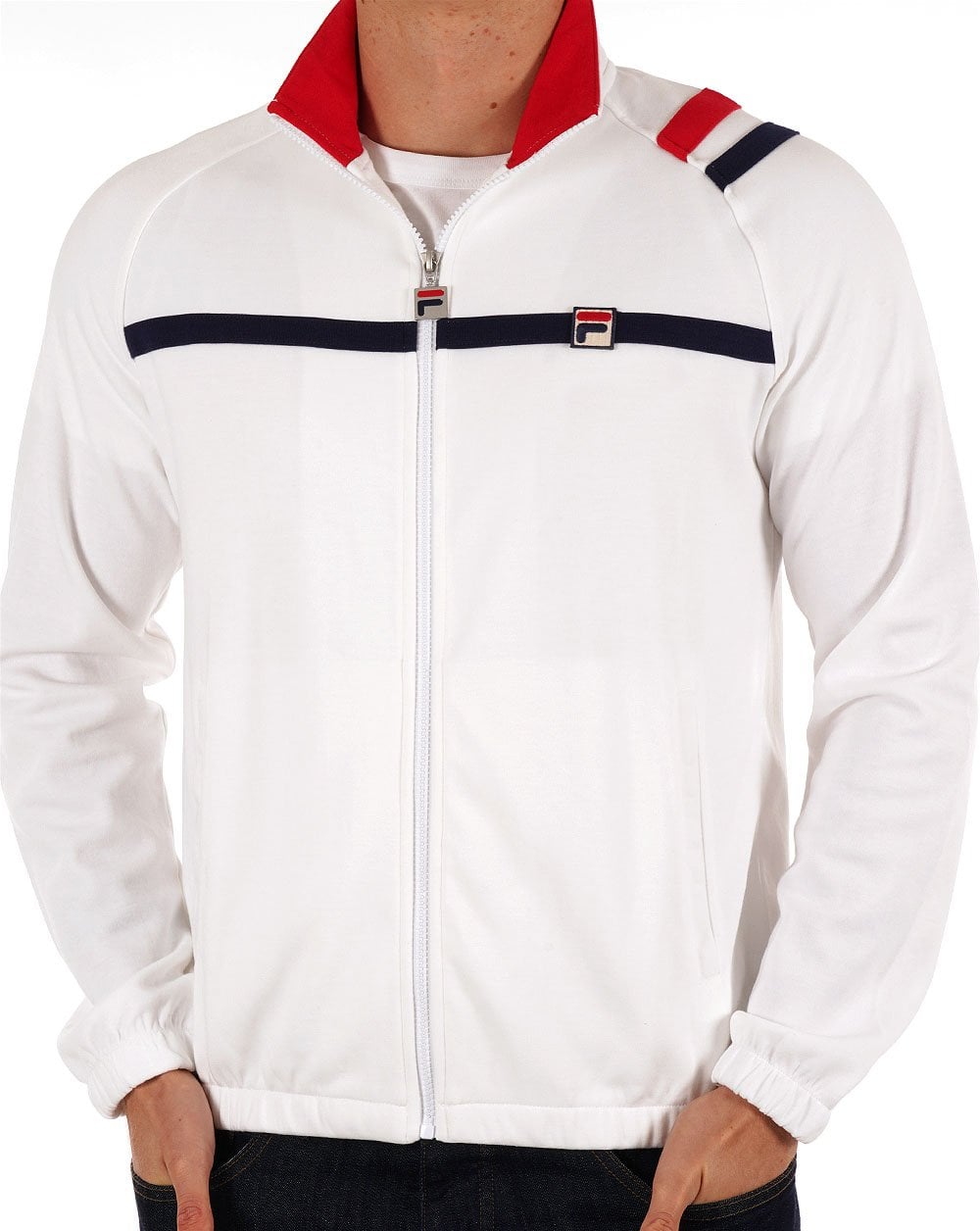 Fila Vintage Mk II Track Top White