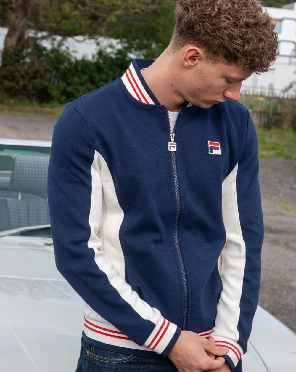 Fila Vintage Settanta Track Top Exclusive Pro Badge Navy