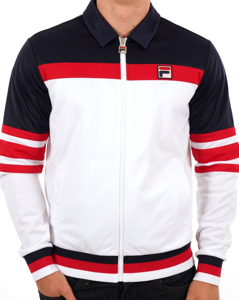 Fila Vintage Vilas OG Track Top White / Navy