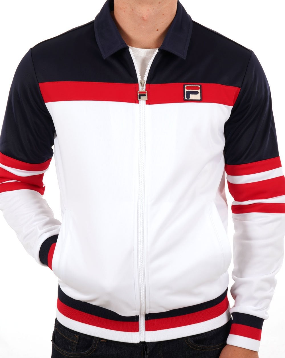 Fila Vintage Vilas OG Track Top White / Navy