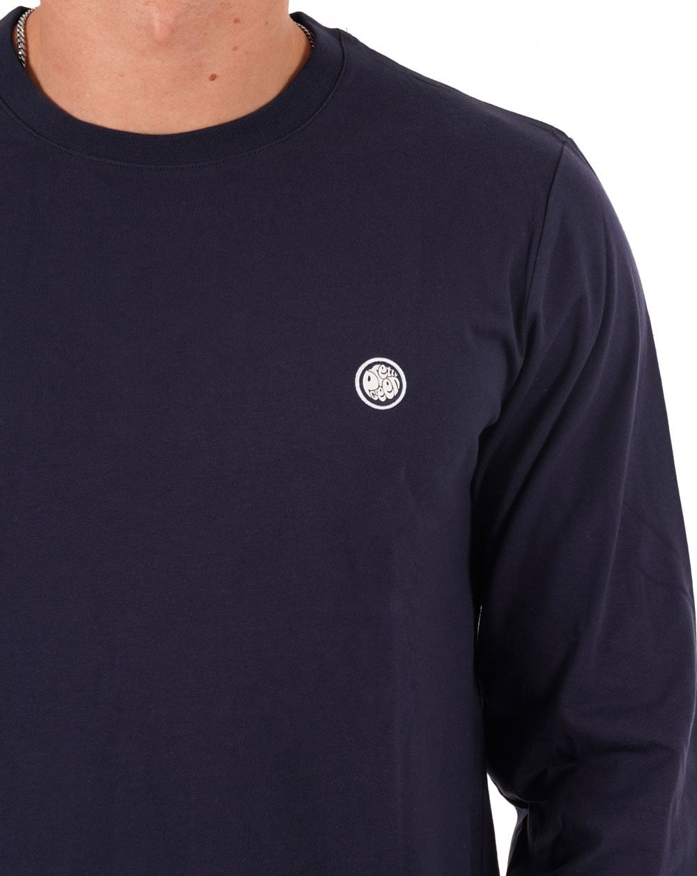 Pretty Green Mitchell Long Sleeve T Shirt Navy