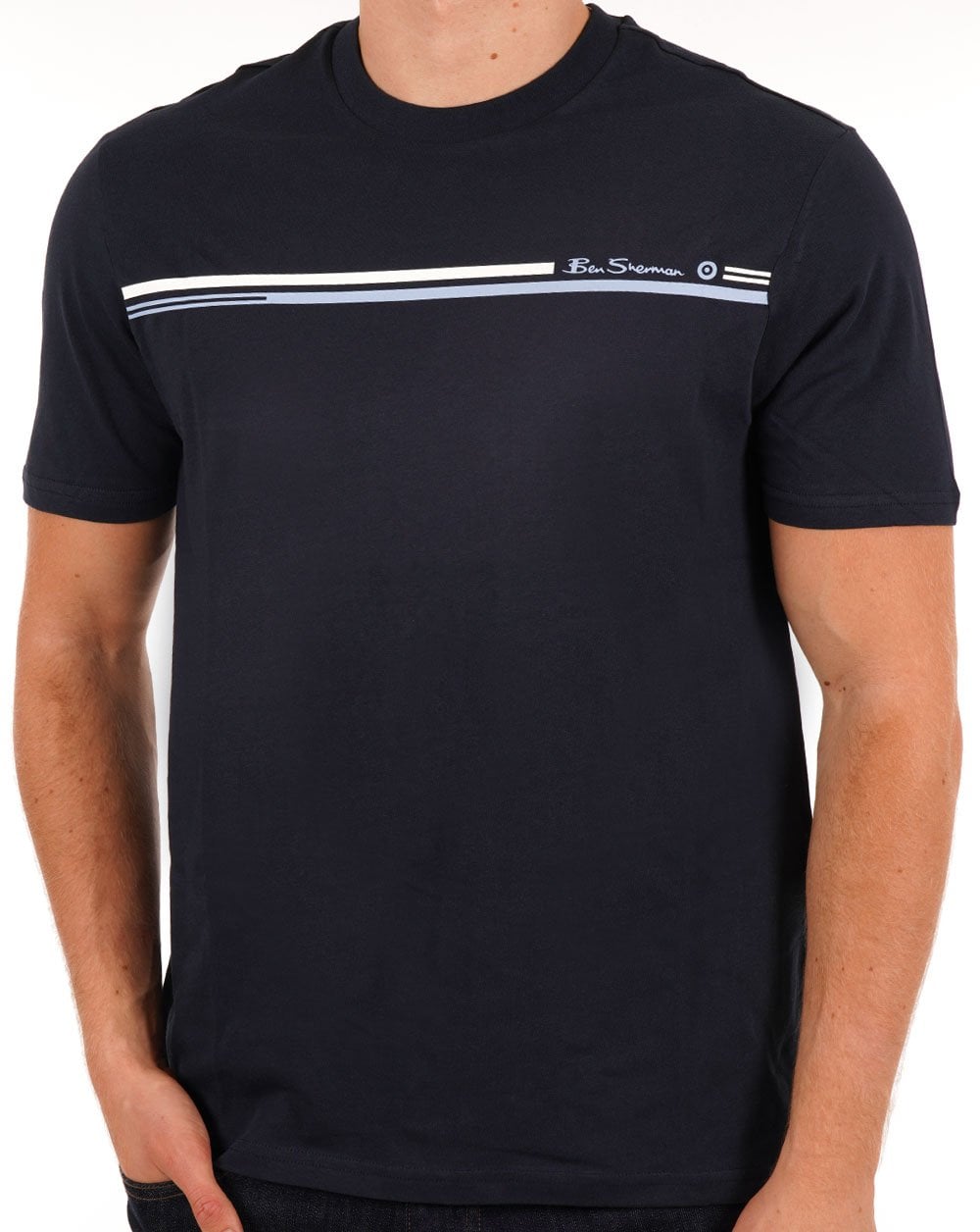 Ben Sherman Stripe T-shirt Navy