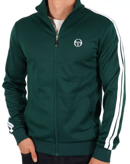 Sergio Tacchini 2 Stripe Track Top Green White