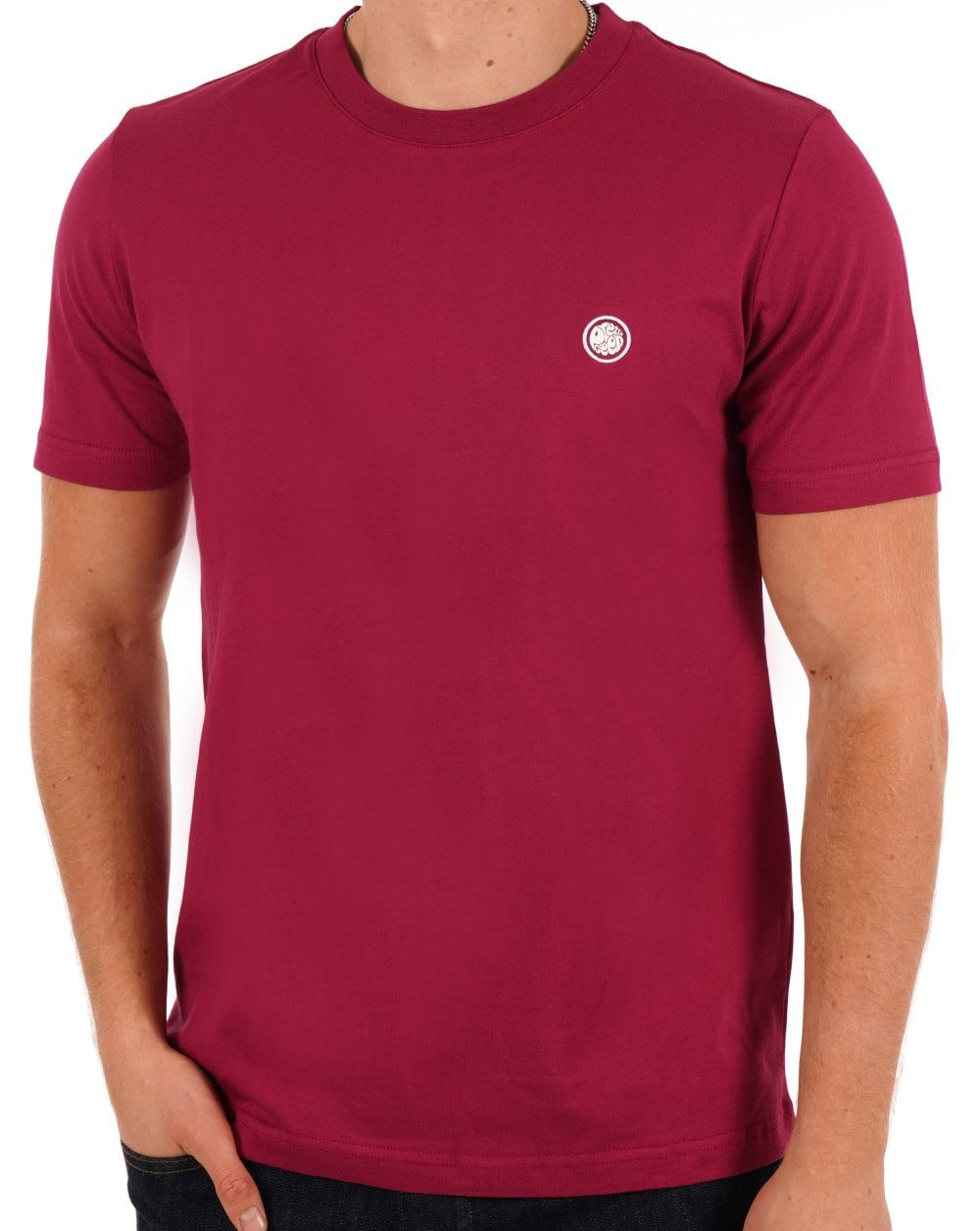 Pretty Green Mitchell T-shirt Dark Pink