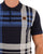 Trojan Check Panel Polo Navy